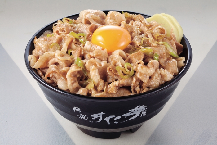 不動の人気No.1「すた丼(生玉子･味噌汁付)」税込630円