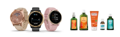 Garminのウェアラブルを付けて、 カラダや心が変わった体験談を募集　 ヘルスケア機能を利用して、 「WELEDA」の限定グッズをプレゼント