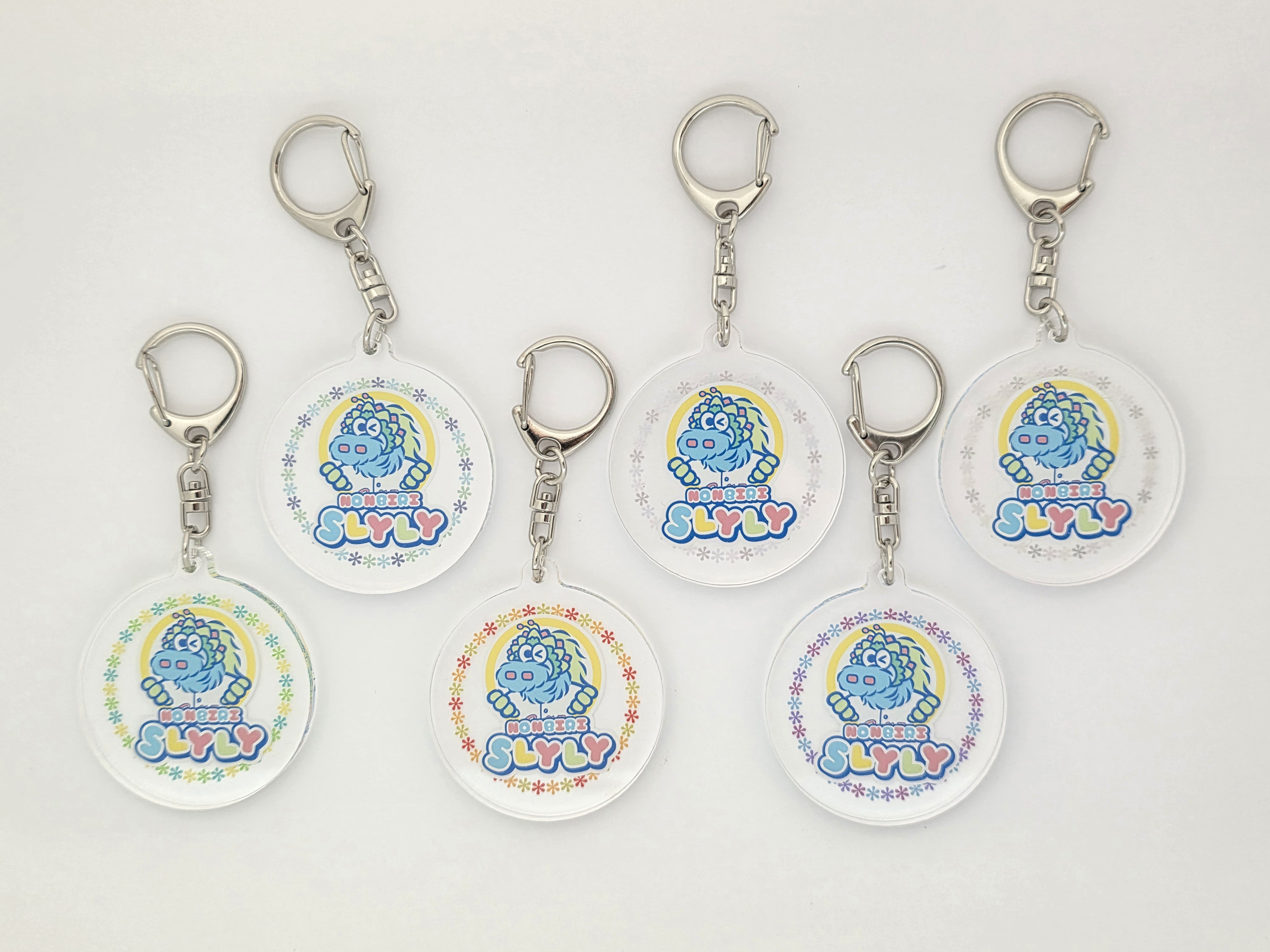 のんびりスラィリーアクリルキーホルダー6種類