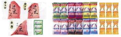 近大マグロセット(左) <大阪・551蓬莱>夏季限定入アイスキャンデー(右)