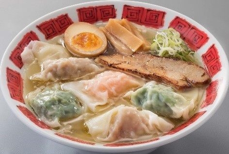 3種乗せ雲呑と炙り焼豚のデラックス麺