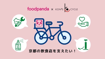 京都の自転車屋さん・コンズサイクルが コロナ禍における地元飲食店と地元ワーカーを支援するため フードデリバリーサービス「foodpanda」と提携