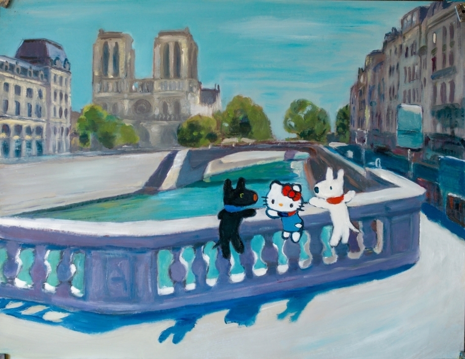 セーヌ川でおしゃべり