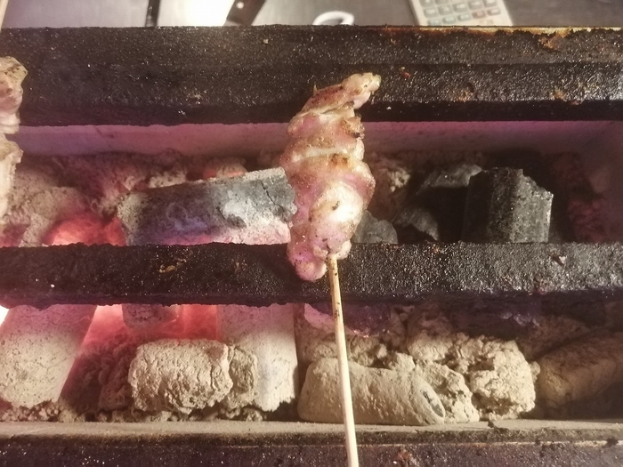ホルモン串焼き