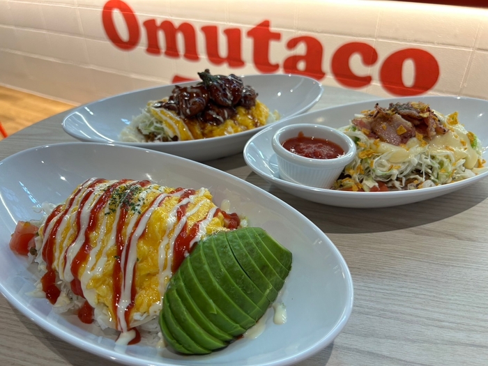 大人気のオムタコ&トッピング