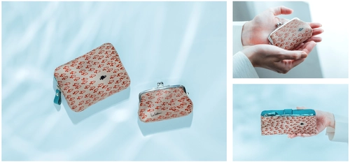 絵本作家レオ・レオニの『スイミー』と、 日本の伝統革工芸「甲州印伝」が初コラボレーション！ 小さな魚たちとスイミーを2色の漆で表現した、「財布」「ポーチ」「ミラー」など、 7種類を渋谷ヒカリエ内で開催中の「レオ・レオーニの絵本づくり展」で先行発売！