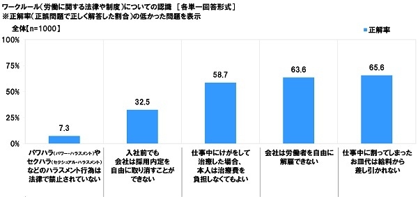 ワークルール（労働に関する法律や制度）についての認識（2）