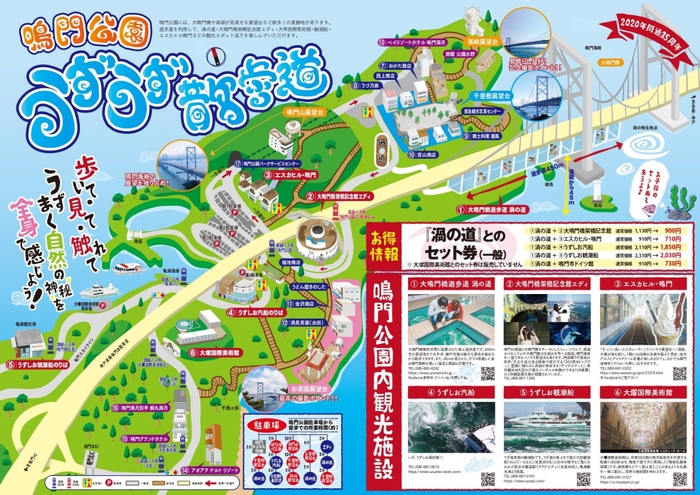 鳴門公園うずうず散歩道地図