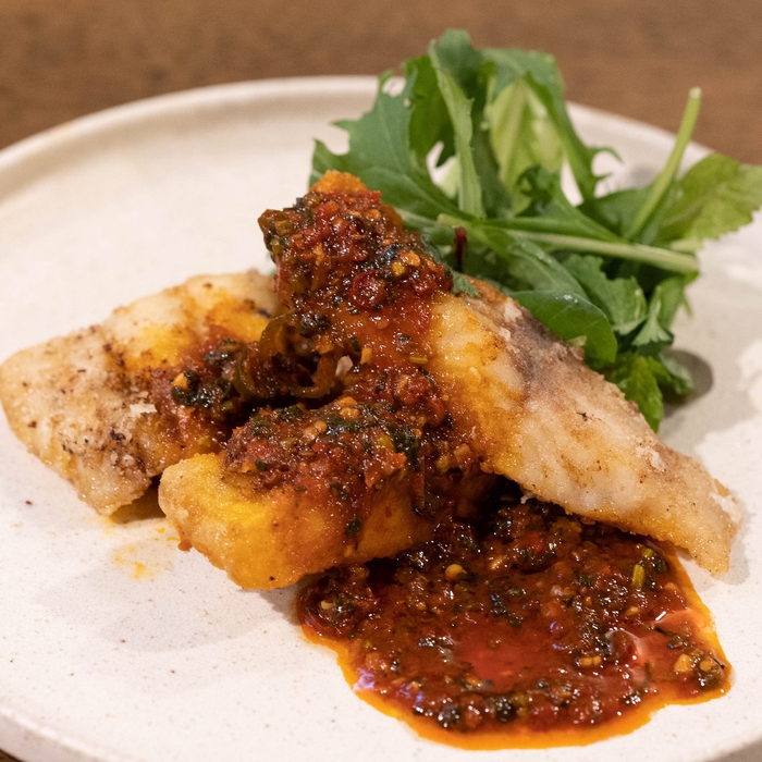 本日の鮮魚フライ 麻辣ハーブソース