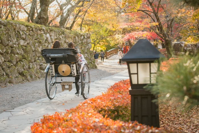 小諸城址懐古園　人力車