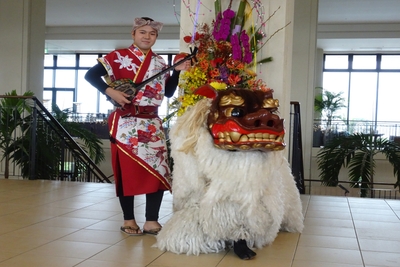 琉球獅子舞の演舞＆写真撮影