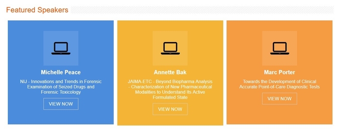 Pittcon 2021 WebページにおいてFeatured Speakersとして紹介