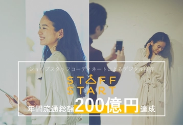 年間流通総額200億円突破！ ショップスタッフの投稿から販売につなげオムニチャネル化を進める 「STAFF START」、前年比約300％を達成