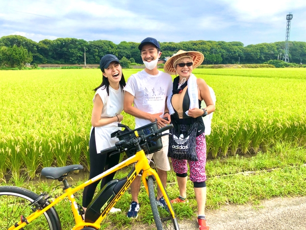 電動自転車で楽々♡ガイド付き！