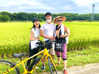 電動自転車で楽々♡ガイド付き!