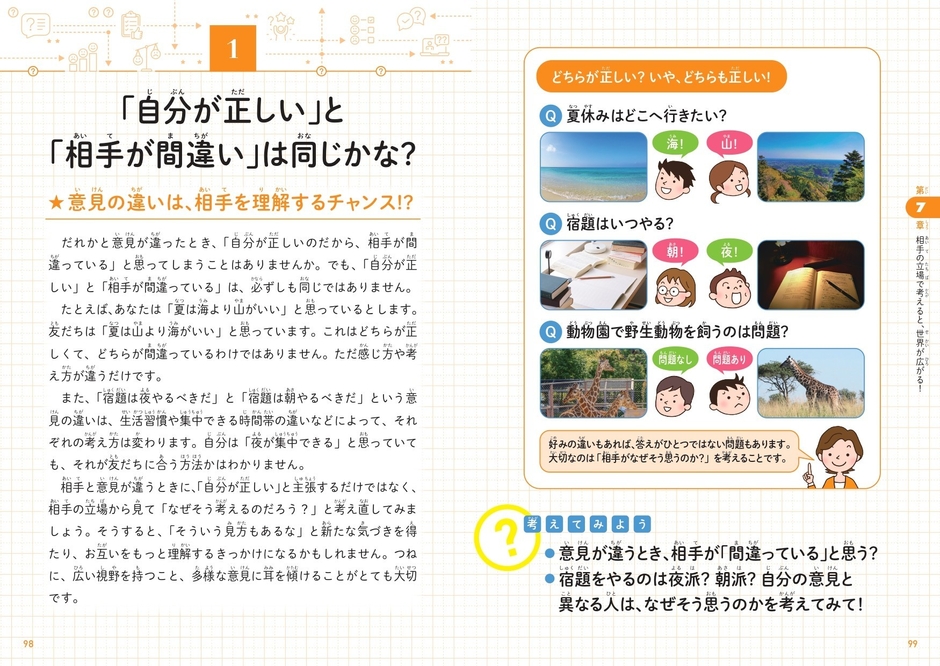 「自分が正しい」と「相手が間違い」は同じかな？