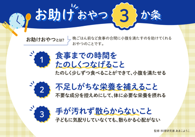 お助けおやつ3か条