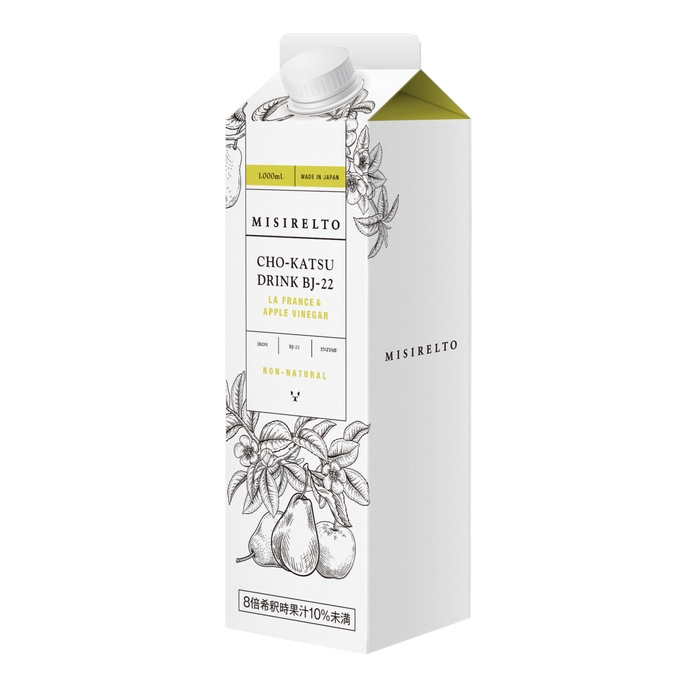 MISIRELTO CHO-KATSUドリンク BJ-22から 新フレーバー ラ・フランス&アップルビネガー