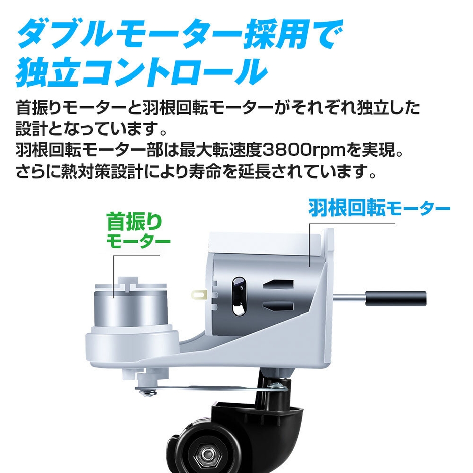 MAXWIN K-FAN10 ダブルモーター採用・独立コントロール