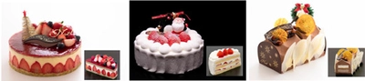 聖なる夜を彩る6種類のラインアップ クリスマスケーキコレクション2018 2018年11月1日（木）より 1階 パティスリー「アンフィニ」にてご予約受付開始