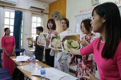 日本語学校でのプレゼンテーション