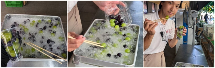 ぶどうポイポイ選手権