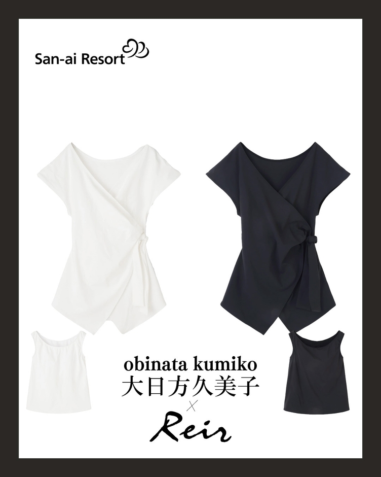 【水陸両用】【UPF50＋】レイヤードトップスセット-2