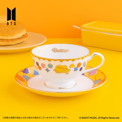 Noritake Cup&Saucer set BTS Music Theme Butter ver.