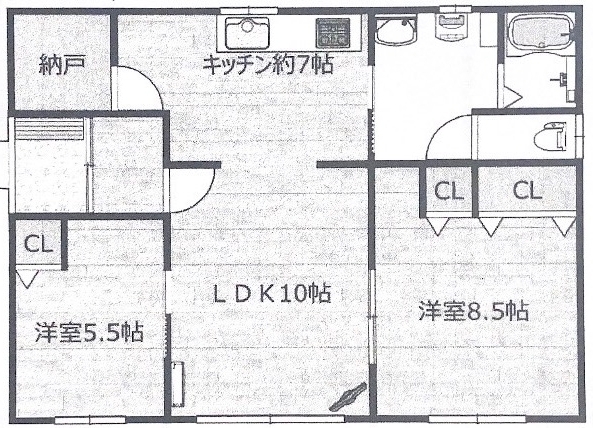 レジデンスB平面図