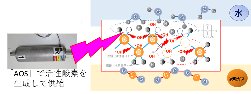 燃焼との違い（活性酸素熱分解）