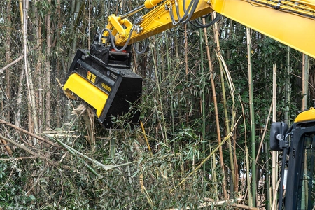 竹も草も1台で刈れる、国産マルチャーが誕生！ 「タケカルゴン」の販売開始