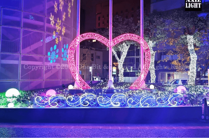 ナディアパークイルミネーション_AXIZLight演出 過去実施時の様子