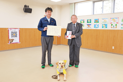 左:榎本 修 社長 右:眞尾 博 理事長