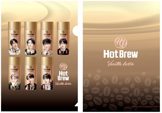 BTS スペシャルパッケージ ホットブリューバニララテ クリアファイル