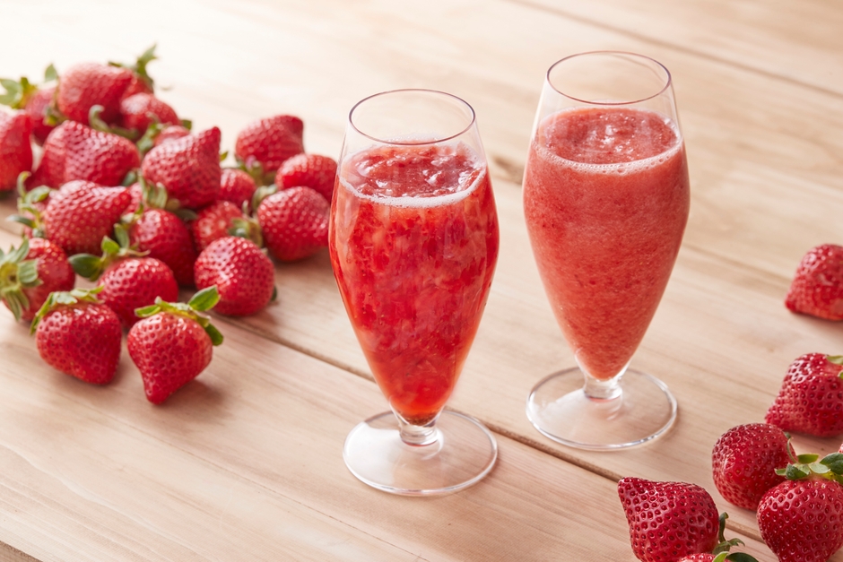 『ゴロゴロあまおう』(写真左)、『なめらかあまおう』(写真右)