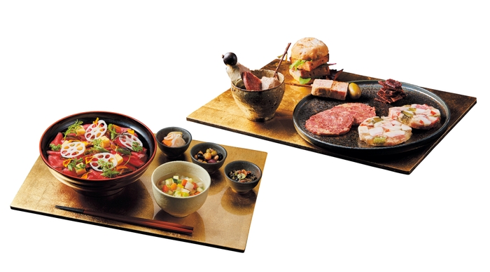 絹のローストビーフちらしセット