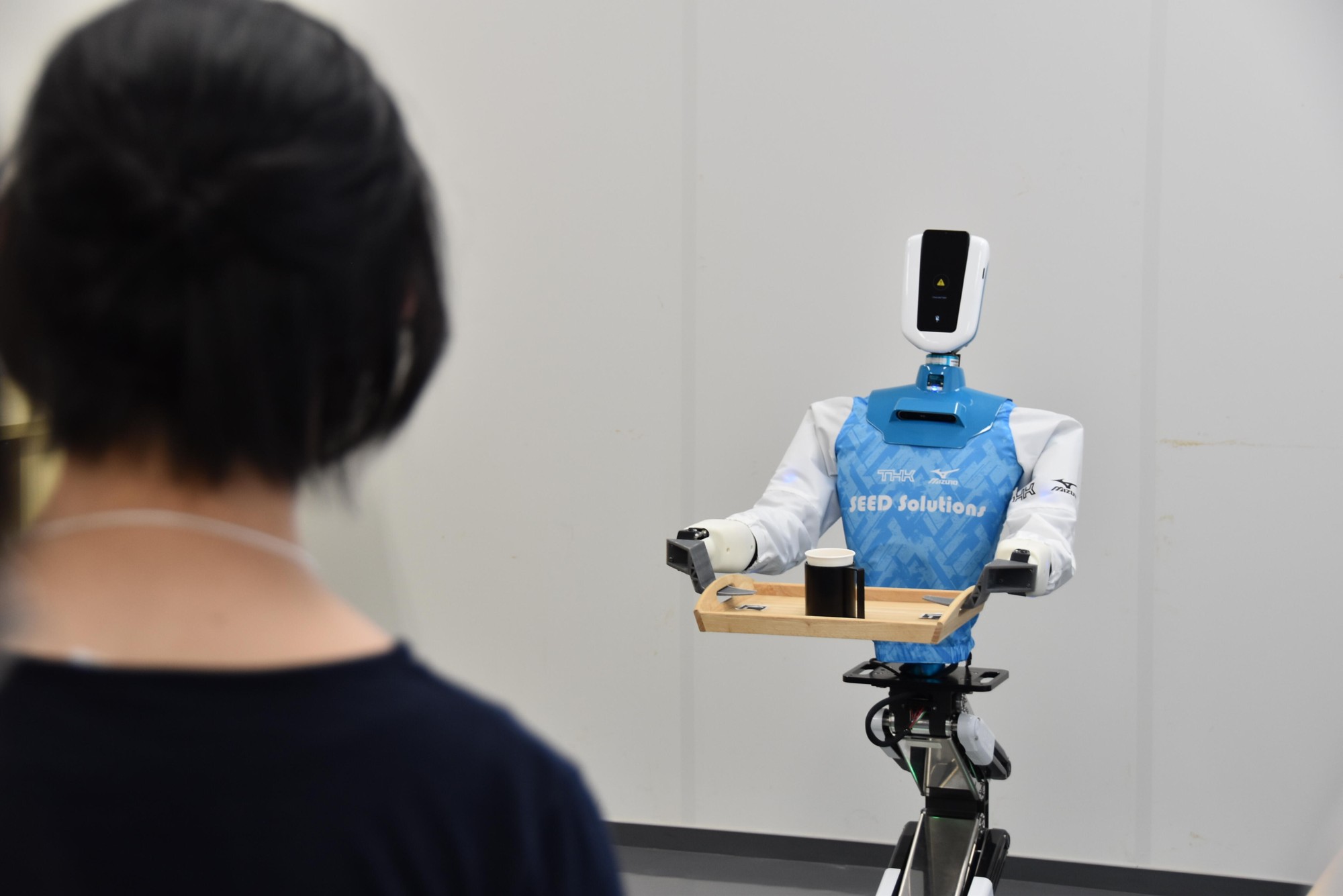 【名城大学】愛知県主催の「サイエンス実践塾体験研究室」でメカトロニクス工学科の大原教授が「人と共存するロボット」を紹介