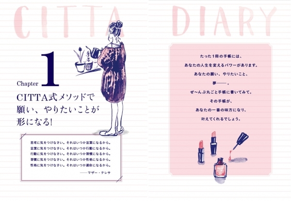 本書は「CITTA手帳」でなくても大丈夫。主婦、OL、学生どんな職種の方にも使える手帳術です