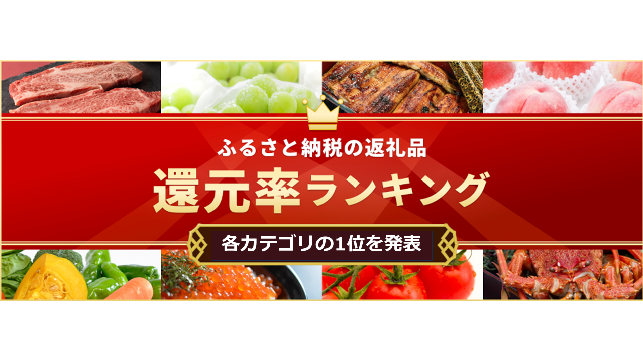 1位は112%!ふるさと納税「高還元率ランキング」各カテゴリの1位を発表
