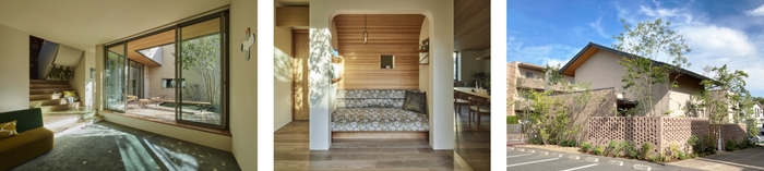 iFデザインアワード2024でiFデザイン賞を受賞した駒沢シャーウッド展示場「HUE」