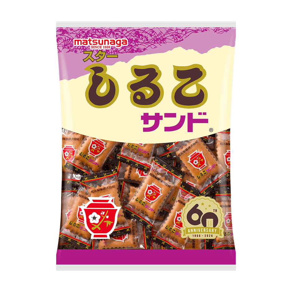 スターしるこサンド110g 60周年記念パッケージ