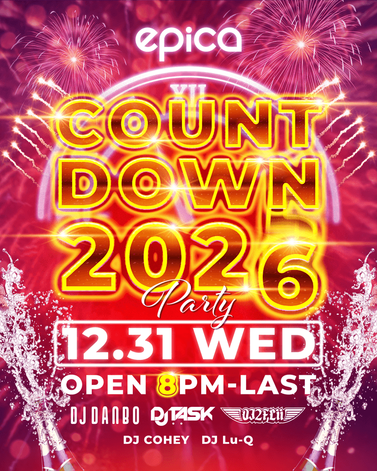 12月31日(水) COUNTDOWN PARTY 2025-2026