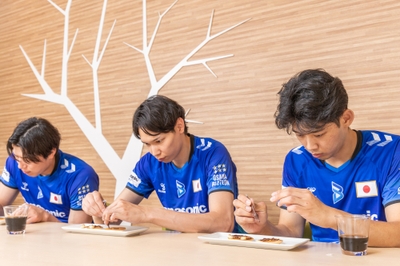 選手の皆さんも「“Let‘ｓ パピネス！”パンケーキ」を体験