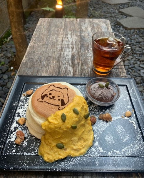 だラスカルパンケーキ ドリンク付き　2100円（税別）