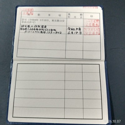 古物商許可証の3