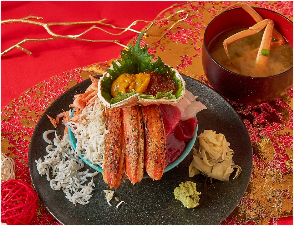 紅白づくし!海宝丼