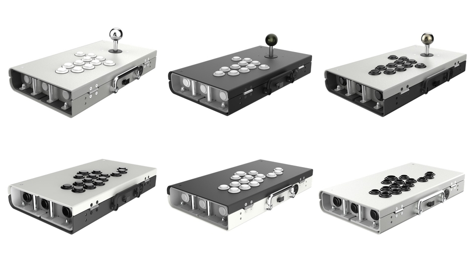組み立て後イメージ 上 レバーモデル、下 レバーレスモデル