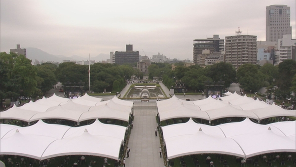 昨年の平和記念式典の様子