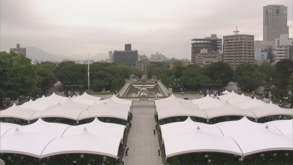 昨年の平和記念式典の様子