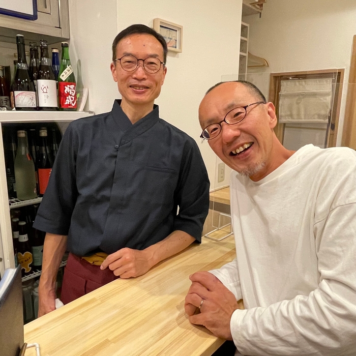 店主の平山氏(左)